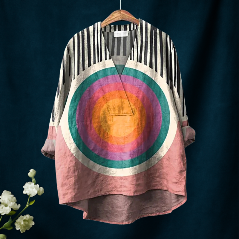Geometry Print | Casual Blouse