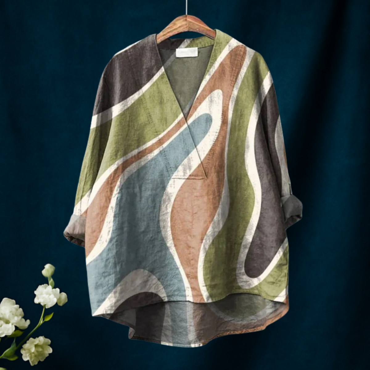 Ripple Print | Casual Blouse