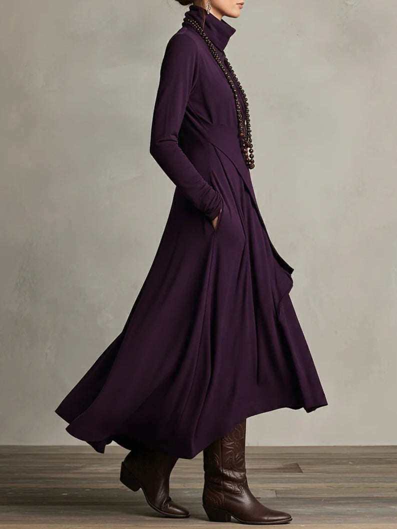Lynne | Elegant Draped Maxi Dress