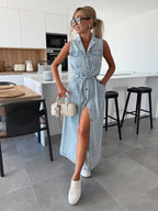 Isabelle | Maxi Denim Dress