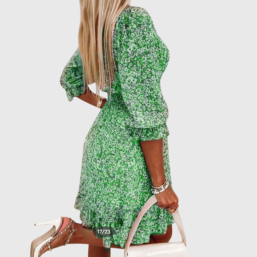 Lucia | Floral Puff Sleeve Dress