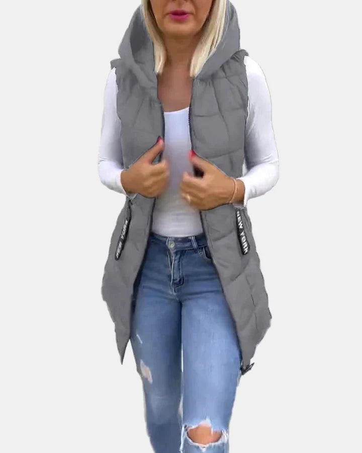 Solene | Sleeveless Padded Coat