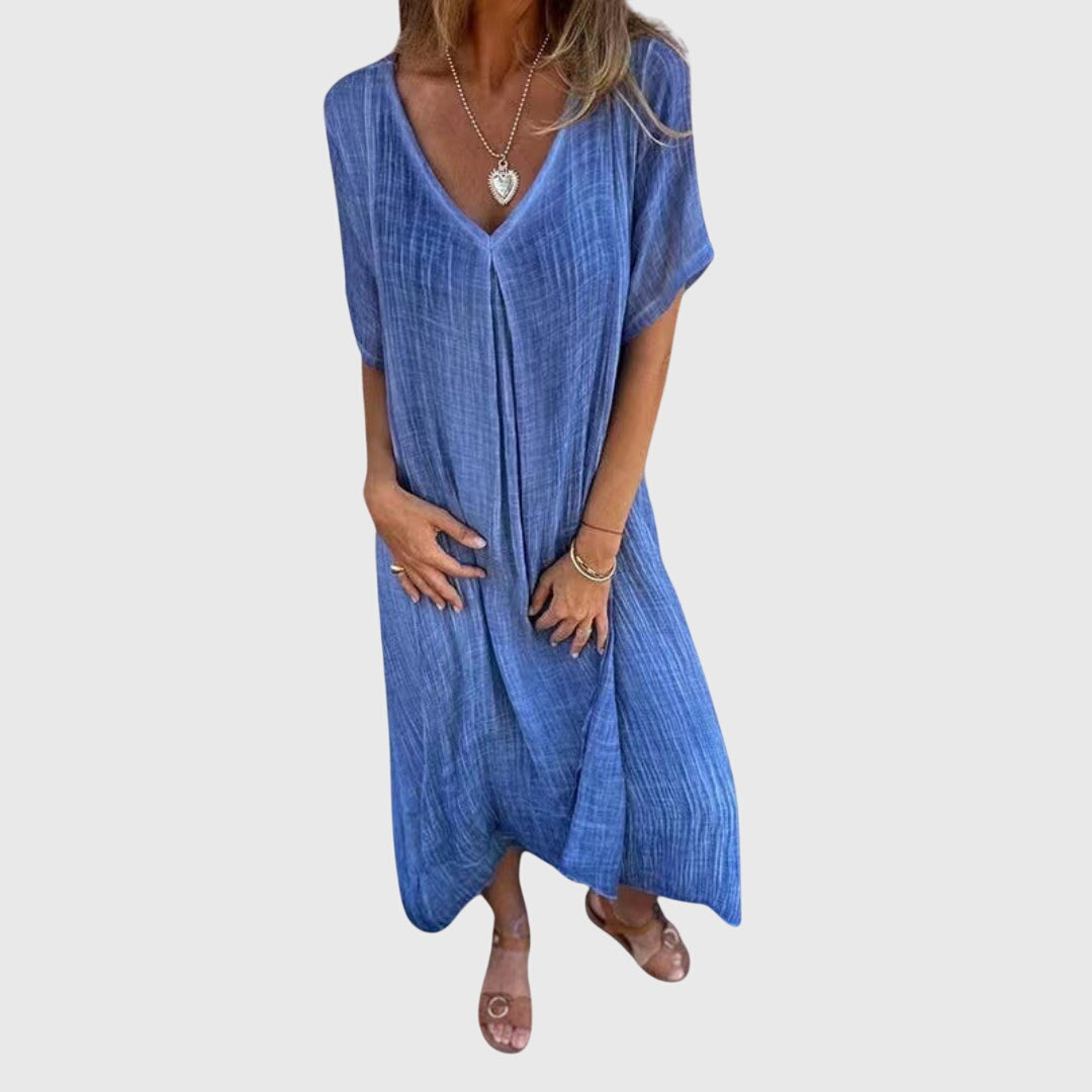 Nelle | Elegant Lightweight V-Neck Dress