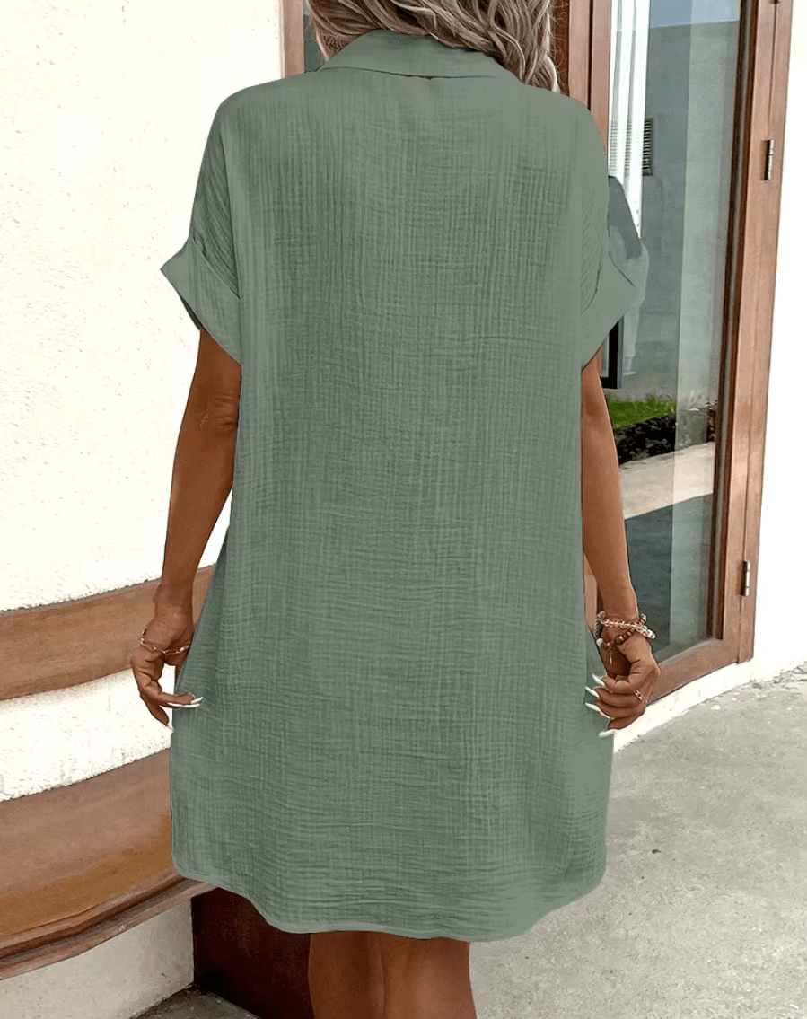 Lucette | Button Shirt Dress