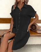 Lucette | Button Shirt Dress