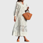 Emily - Dahlia Embroidered Midi Dress