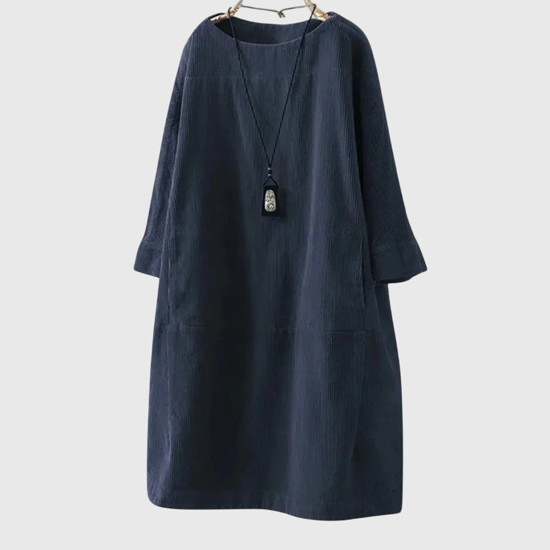 Marguerite | Relaxed Corduroy Midi Dress