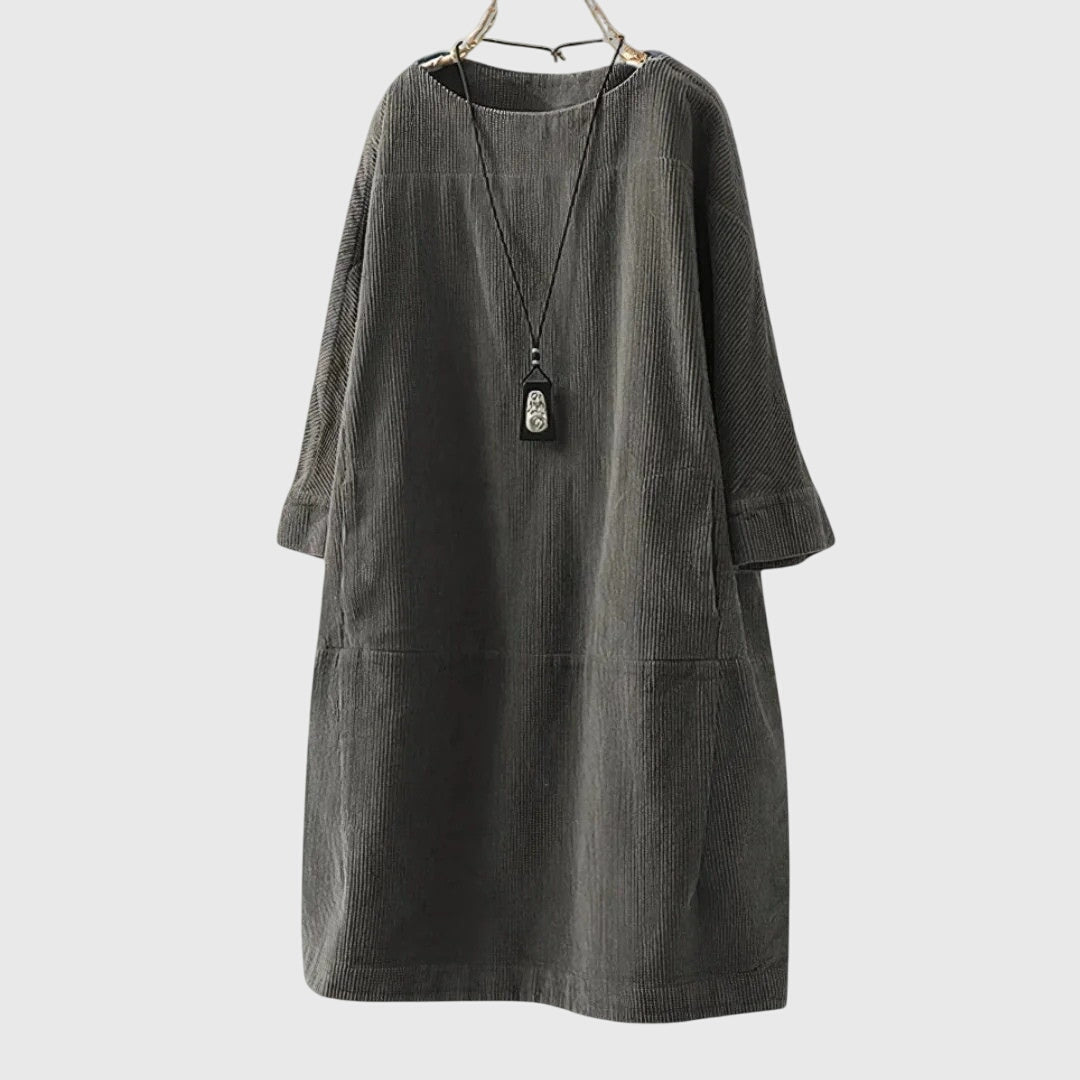 Marguerite | Relaxed Corduroy Midi Dress