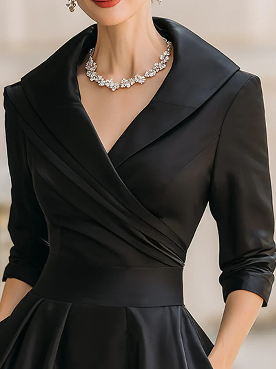 Clara | Satin Midi Dress