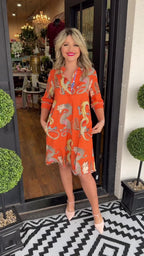 Gill - Fiery Dragon Summer Dress