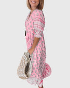 Bridget - Printed V-Neck Dress