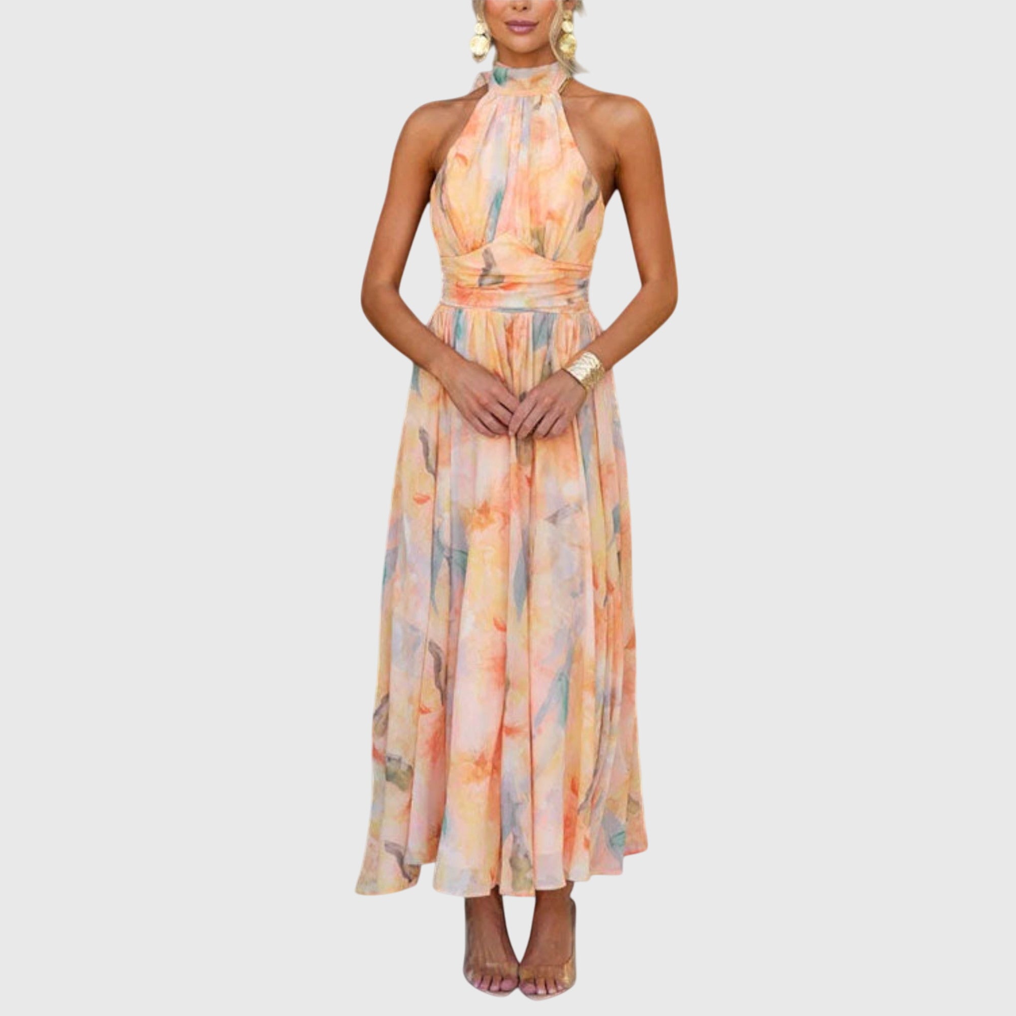 Belinda | Halter Maxi Dress