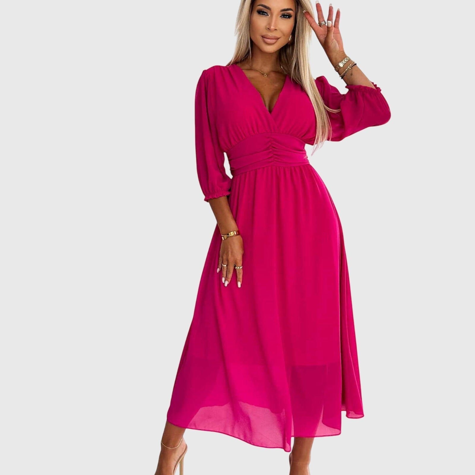 Norma | Lightweight Silky Chiffon Dress