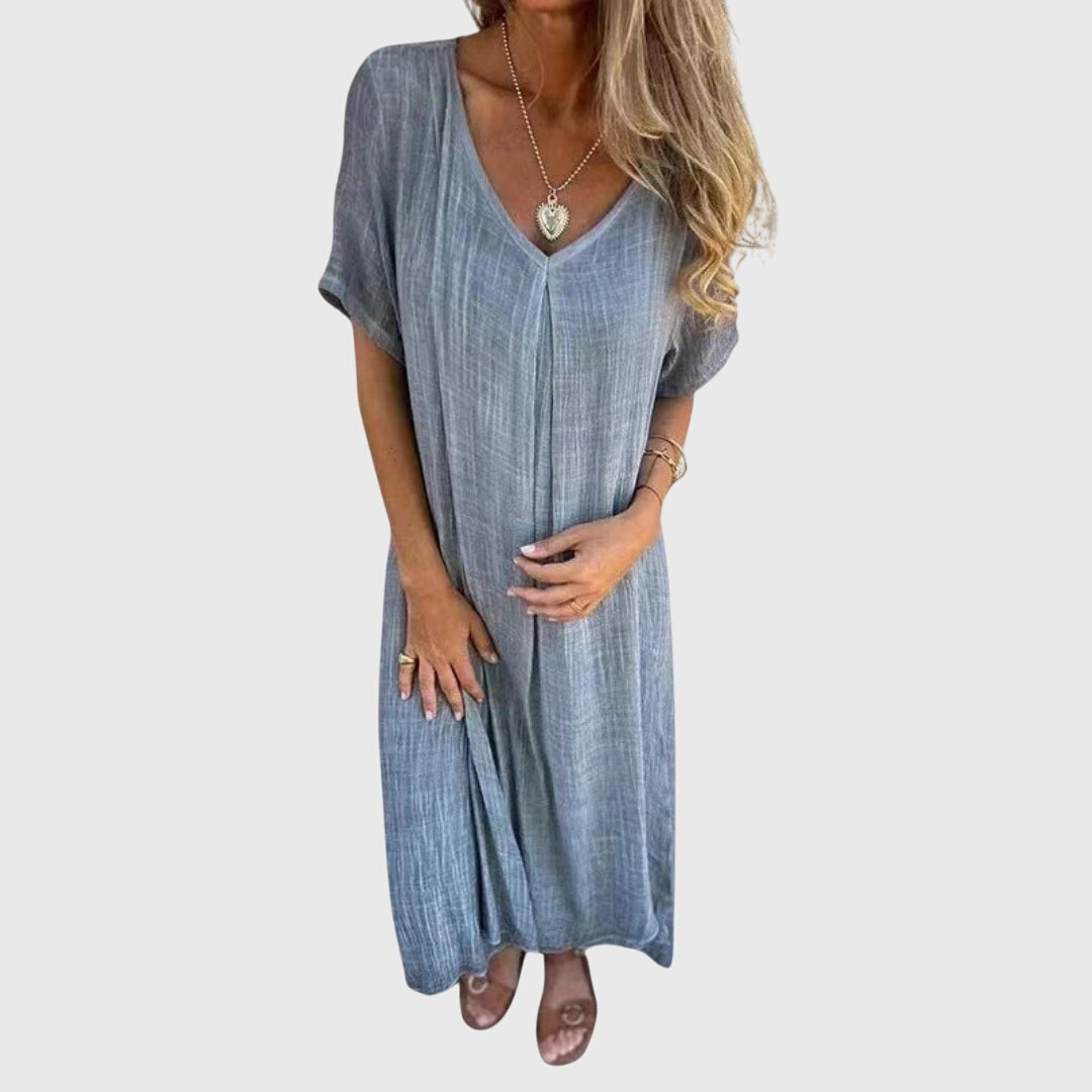 Nelle | Elegant Lightweight V-Neck Dress
