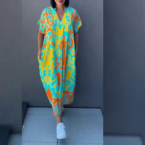 Jessie - Elegant Dress with Print