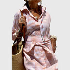Annamay - Elegant striped shirt dress