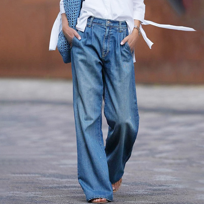 AMBER | STYLISH WIDE FIT JEANS