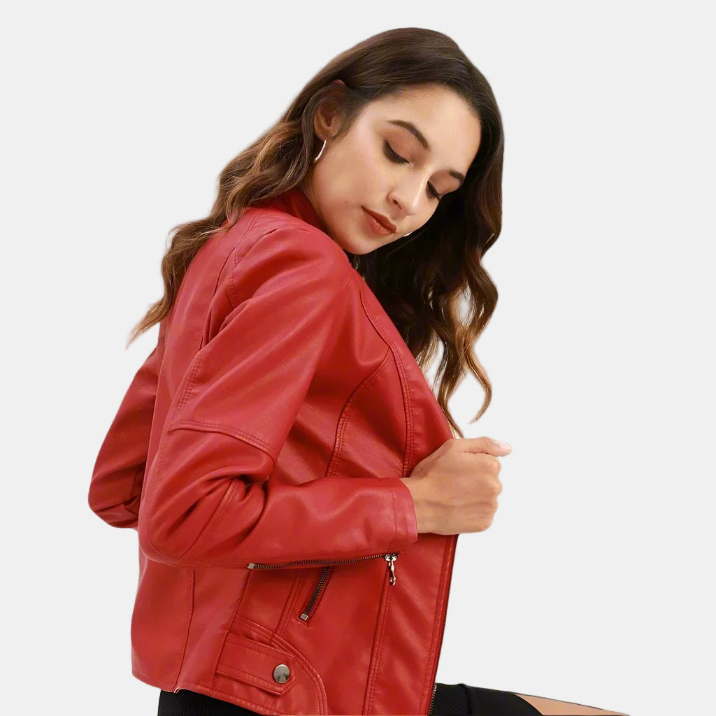 Victoria | Trendy Leather Jacket