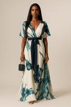 Nayla | Maxi dress with watercolour print