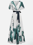 Nayla | Maxi dress with watercolour print