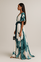 Nayla | Maxi dress with watercolour print