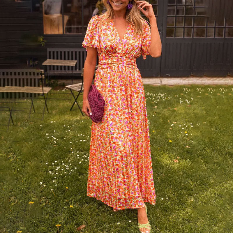Elsie - Classic V-Neck Dress