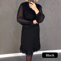Marélle | Layered Polka Dot Midi Dress
