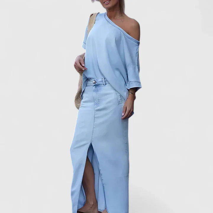Chris | Elegant Maxi Skirt Set