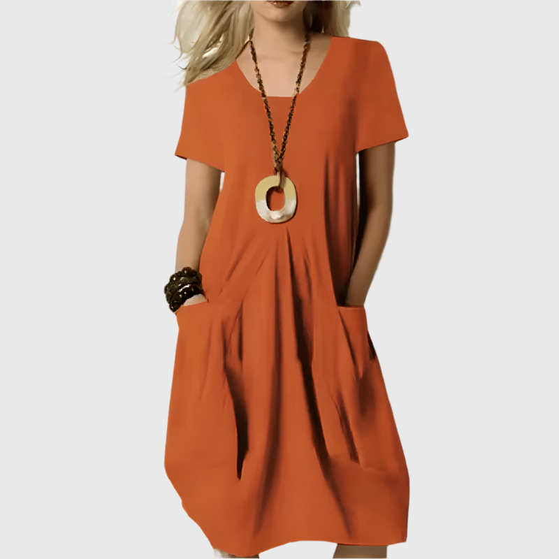 Erin - Elegant Dress With Tummy Coverage